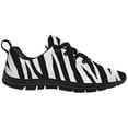thumbnail image 4 of Customuart Zebra Print Sneakers for Women Running Shoes Black Size 10, 4 of 5