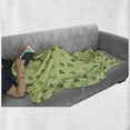 thumbnail image 6 of Irish Soft Flannel Fleece Throw Blanket, Retro Classical Checkered Pattern with Green Shamrocks Clovers Garden Plants, Cozy Plush for Indoor and Outdoor Use, 50" x 60", Multicolor, by Ambesonne, 6 of 6