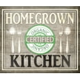 thumbnail image 2 of LightBoxJournal 13x12 Gold Ornate Wood Framed with Double Matting Museum Art Print Titled - Home Grown Kitchen, 2 of 4