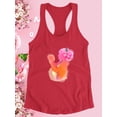 thumbnail image 3 of Mom Baby Watercolor Art Racerback Tank Women -Image by Shutterstock, Female Small, 3 of 4