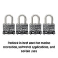 thumbnail image 2 of Lock Master Lock 3SSQ de acero inoxidable para exteriores, paquete de 4, 2 of 6