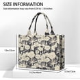 thumbnail image 3 of Large Capacity Tote Bag,Pioneer Flower Floral Print Pattern Handbag Fashion Luxury Tote Bag,15.7"x13"x 5.1" Inches,Laptop Compatible, 3 of 6
