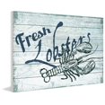 thumbnail image 3 of Marmont Hill "Fresh Lobster" Painting Print on White Wood, 3 of 5