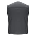thumbnail image 6 of RYDCOT Men's Casual Lightweight Outdoor Fishing Work Sai Travel Photo Cargo Vest Sleeveless Jacket Multi Pockets Gray, 6 of 7