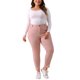 thumbnail image 2 of Jeans ajustados de mujer de talla grande Agnes Orinda, de tiro medio, elásticos, de mezclilla casual, leggings de jean 3X rosa, 2 of 5