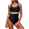 thumbnail image 2 of Odbmxy One Piece Bathing Suits for Women Plus Size Racerback Summer Swimsuits for Women Tummy Control Black Bikinis, 2 of 6