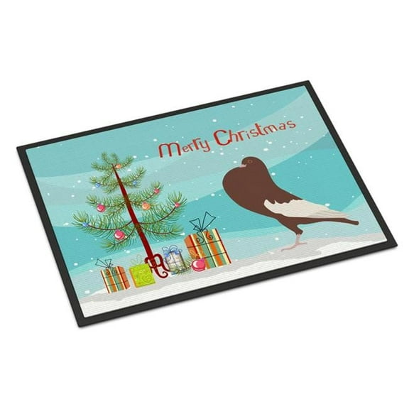 Caroline's Treasures BB9321JMAT English Pouter Pigeon Christmas Door Mat, Indoor Rug or Outdoor Welcome Mat 24x36