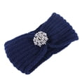 thumbnail image 1 of Bandeau Tricoté Boho Mode pour Femmes Fait Main Garde au Chaud Couleur Unie, 1 of 2