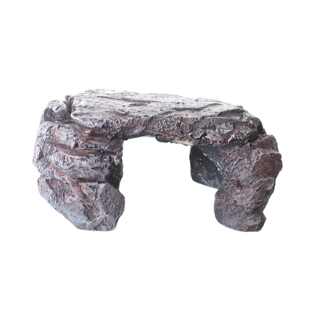 Decoración para acuarios, escondite para reptiles, juego, descanso, fondo, cueva, accesorios para pecera, tortugas, camarones, estanques de jardín.