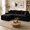 ApartmentLivingEdition-Black, variant on 96 Inch Green Jumbo Corduroy L-Shaped 4-Seat Modular Sectional Sofa with Right Reversible Chaise Lounge, Deep Comfort Seating, Wide Armrests, Included Throw Pillows, No Assembly for Apartment Use