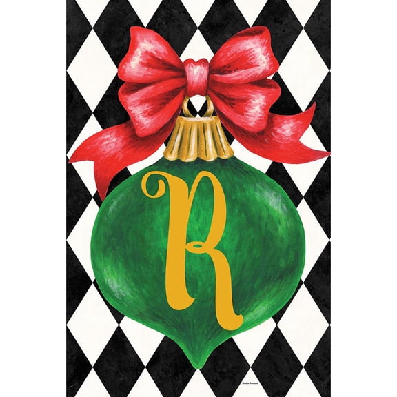 Custom Decor Applique Garden Flag - Christmas Ornament R