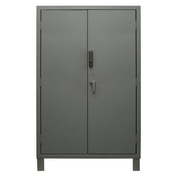 Durham 3703CX-BLP4S-95 78 in. Heavy Duty Access Control Cabinet, Gray - 1200 lbs