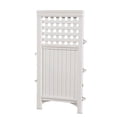 thumbnail image 2 of Suncast Outdoor Patio Garden 8 Panel Yard Screen Enclosure Gated Fence, White, 2 of 6
