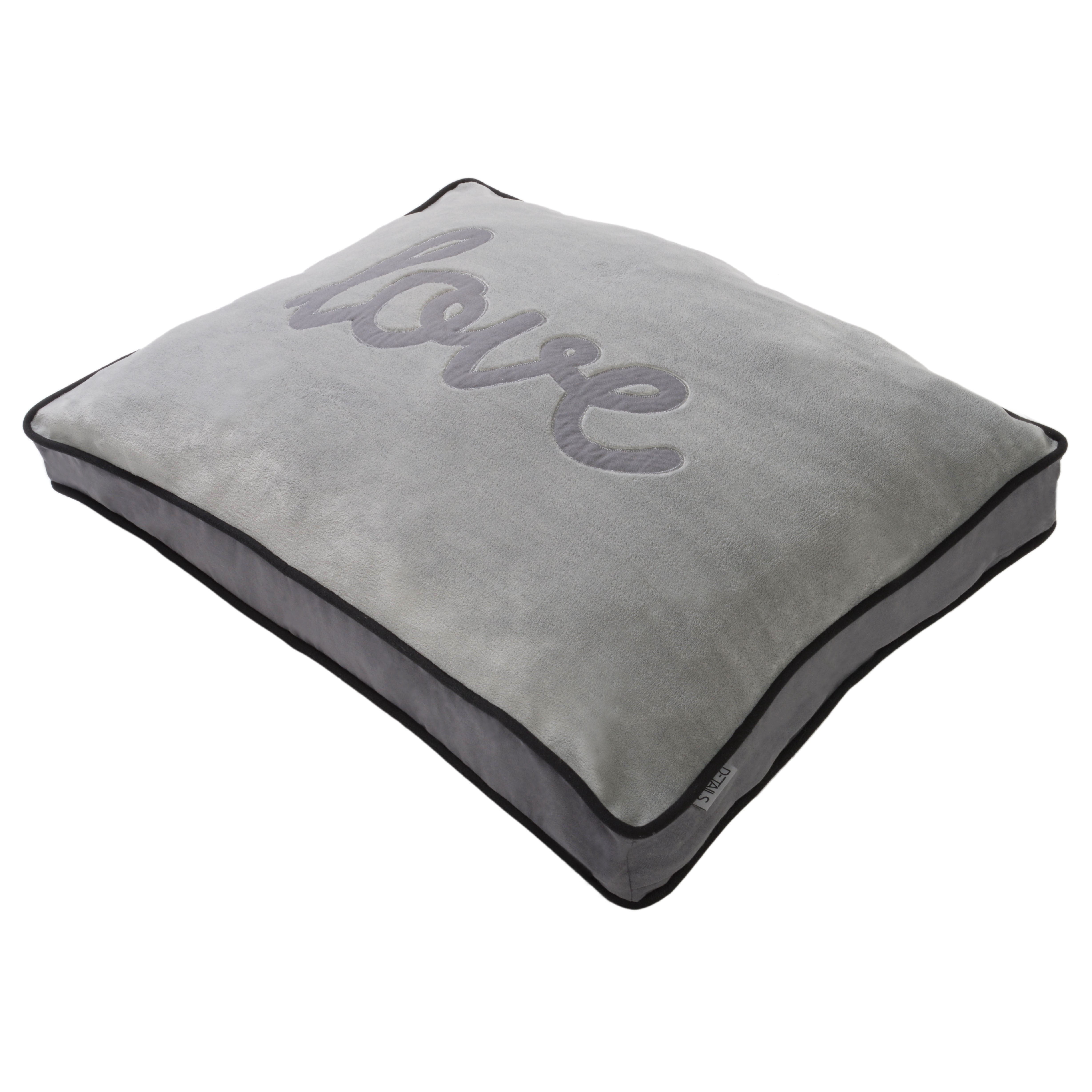 Precious Tails Love Plush Fleece Pillow Pet Dog Bed Mattress