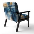 thumbnail image 5 of Designart "Blue and Gold Fusion VIII" Upholstered Fractals Accent Chair and Modern & Contemporary Arm Chair - Multiple Color & Pattern, 5 of 7