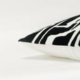 thumbnail image 3 of Rizzy Home Ivory/Black 20"X20" Abstract Appliqued Poly Filled Throw Pillow, 3 of 5
