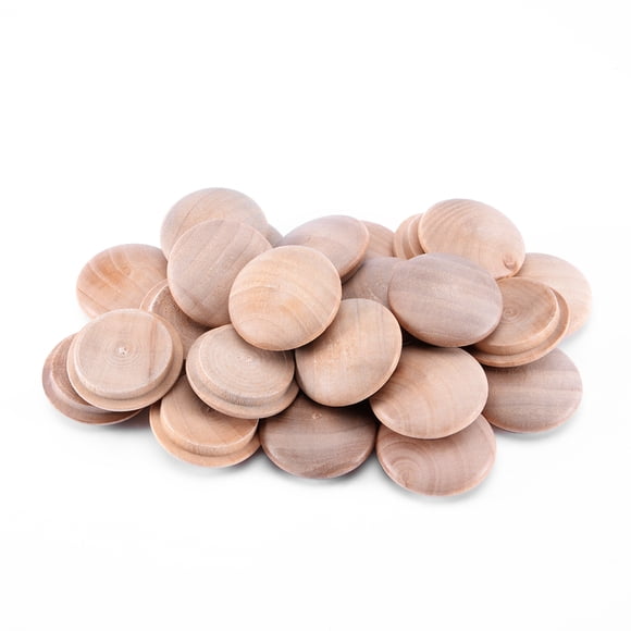 Unique Bargains Bouchons de Meubles en Bois 1 Pouce Cerisier Bouton 25 Pcs