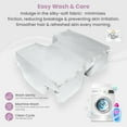 thumbnail image 4 of Wife Pillow Cooling Pillowcase: Q-Max 0.4 Cool Fabric, Buttery-Soft, Breathable, Silky-Smooth & Skin Friendly. Washable Cover with Zipper. Designed for Comfortable & Refreshing Sleep, Chic Light Gray, 4 of 9