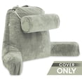 thumbnail image 3 of Husband Pillow Medium Cover Only Desert Sage, Microfiber Bed Rest Pillow Cover with Arms - Array of Colors - Generous Side and Back Pockets - Perfect Fit for Your Favorite Comfy Reading Pillow, 3 of 5