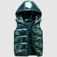 thumbnail image 4 of Boys Puffer Vest Size 14-16 Warm Boys Outdoor Windproof Baby Coat Kids Hooded Grils Toddler Jacket Thick Boys Coat&jacket Z0B-Green, 3-4 Years, 4 of 4