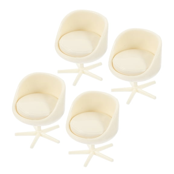 PENIKOKO 4-Piece Miniature Dollhouse Furniture Set, Ideal for Craft Displays, Home Decor, and Collectible Accessories