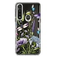 thumbnail image 1 of MUNDAZE Motorola Moto G Power Shockproof Clear Hybrid Protective Phone Case Lavender Dragonfly Butterflies Spring Flowers Cover, 1 of 6