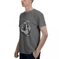 thumbnail image 5 of Graphic Tees Vintage Motorcycle Men's Short Sleeve Standard T-Shirt 150g Deep Heather, 5 of 8