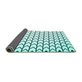 thumbnail image 2 of Ahgly Company Indoor Rectangle Solid Turquoise Blue Modern Area Rugs, 8' x 10', 2 of 4