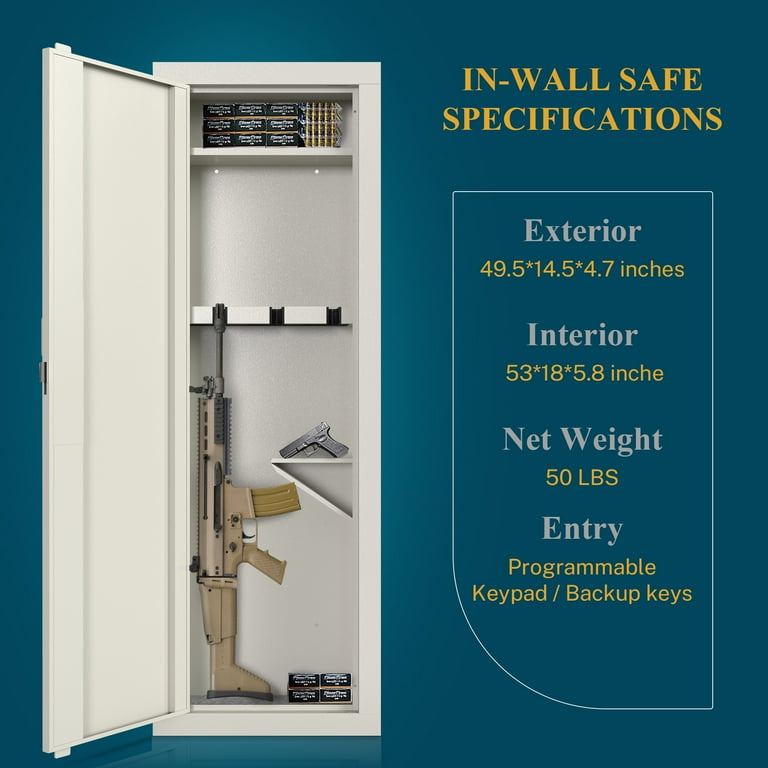 In wall 2024 rifle safe