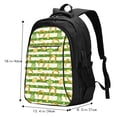 thumbnail image 5 of Honeii Watercolor St Patrick Day for Travel Laptop Backpack, Business Laptops Backpack with USB Charging Port, College High School Computer Bag for Men Women, 5 of 7