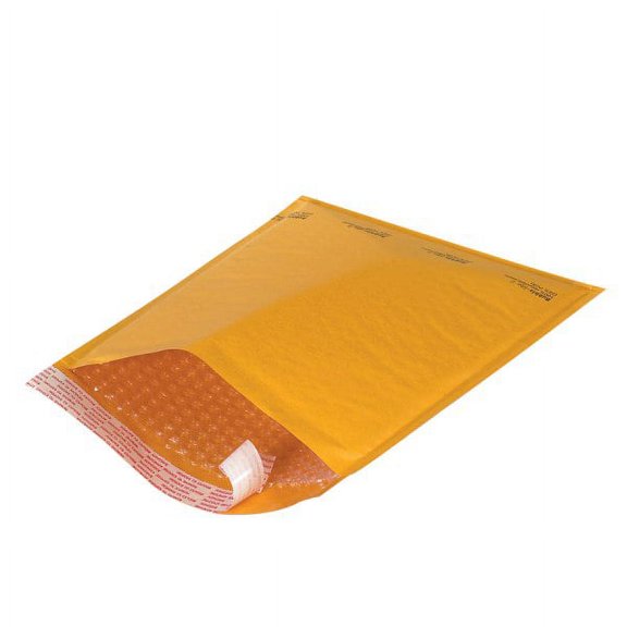 Office Depot® Brand Kraft Self-Seal Bubble Mailers, #1, 7 1/4" x 12", Pack Of 25