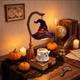 thumbnail image 4 of Halloween Candle Warmer Lamp Resin Craft Ornament Lamp Adjustable Brightness For Indoor Tabletop Display Home Decor,B, 4 of 6