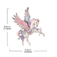 thumbnail image 6 of SmartBy Brooch Horse-Themed Zine Alloy Brooch with Inlaid Crystals Enamel Faux Pearls Fairy Tale Badge Artistic Accessories, 6 of 7
