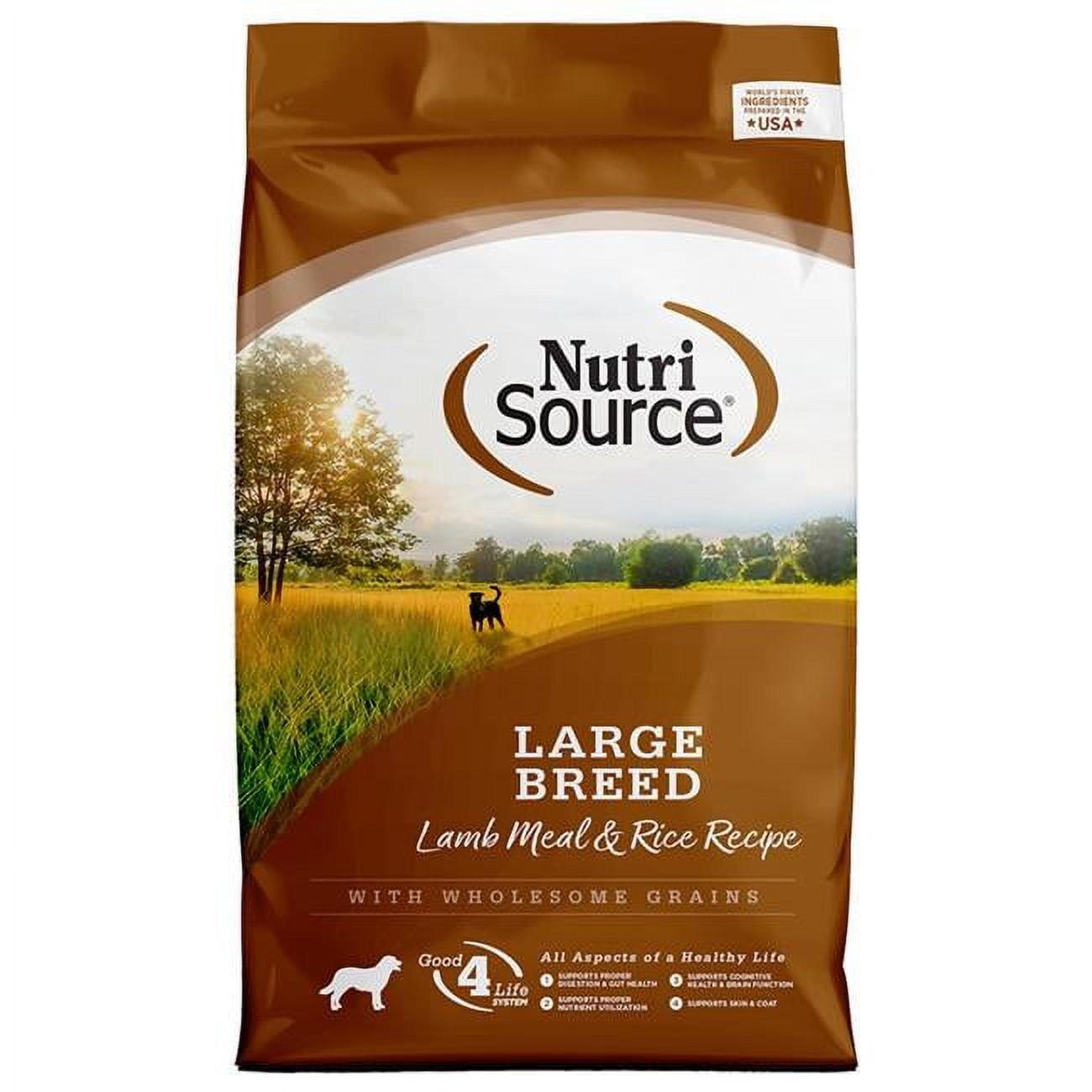 NutriSource Large Breed Lamb Meal & Rice Recipe Dog Food 26 lb