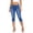 *Light Blue, variant on VBVC Women's Stretch Button Fly Capri Jeans , Mid Rise Denim Pants For Women , Ladies' Skinny Fit Crop Trousers with Pockets,Blue,S-3XL