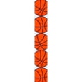thumbnail image 5 of (3 pack) Offray Ribbon, White Orange 7/8 inch Basketball Grosgrain Ribbon, 9 feet, 1 Each, 5 of 10
