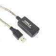 thumbnail image 1 of Usb Integrated Cable, 480 Mbps Portable 20m Extension Cable, Durable Plug & Play No Signal Degradation Computer Accessory Black, 1 of 8