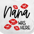 thumbnail image 4 of Inktastic Nana Was Here Red Kisses Boys or Girls Baby Bib, 4 of 4