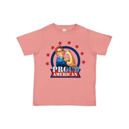 

Inktastic Rosie Riveter Proud American Gift Toddler Toddler Girl T-Shirt