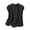 Black, variant on Womens Shirts Polka Dot Printed Cotton Linen Sleeveless Shirt Workout Tops