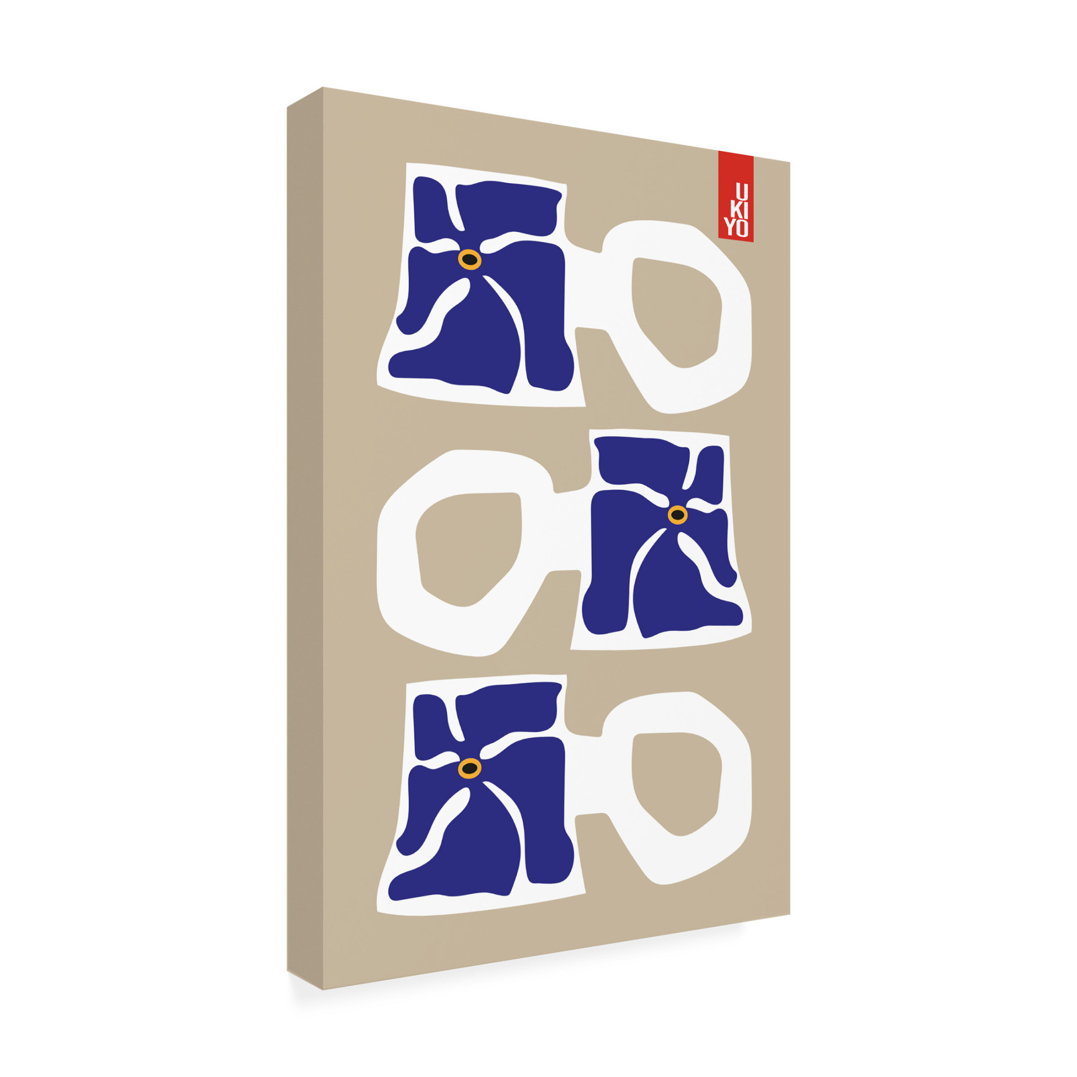 Trademark Fine Art Frances Collett  Ukiyo Mug Blue Canvas Wall Art