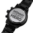 thumbnail image 2 of Mommy My Hero Engraved Multifunction Policeman Men's Watch Stainless Steel W Copper Dial, 2 of 20