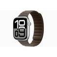 thumbnail image 1 of Restored Apple Watch Series 10 GPS + LTE 46mm Silver Aluminium Case with Dark Taupe Magnetic Link Band (Refurbished), 1 of 5