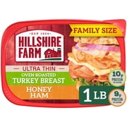 Hillshire Farm Ultra Thin Sliced Honey Ham Lunchmeat, 16 oz Variety Pack Plastic Tub, Refrigerated