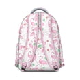 thumbnail image 3 of Flamingo Beach Day Backpack - Sand-Resistant Material, Wet Pocket for Swimsuits, Perfect for Coastal College Students & Summer Semester, 3 of 6