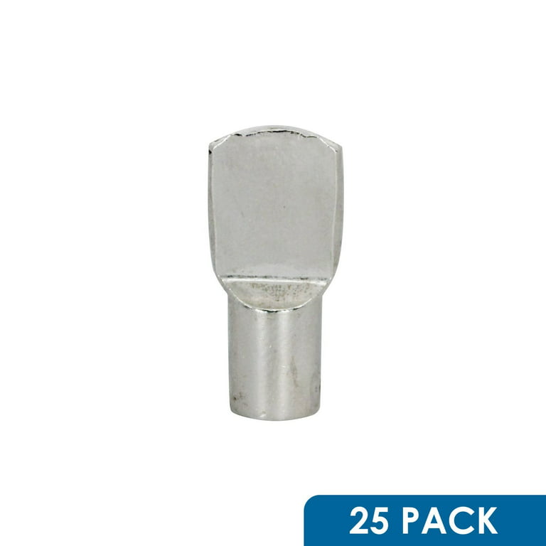 Tbestmax 120 Packs Shelf Pins, 5mm Shelf Support Pegs Spoon Shape Cabinet Furniture