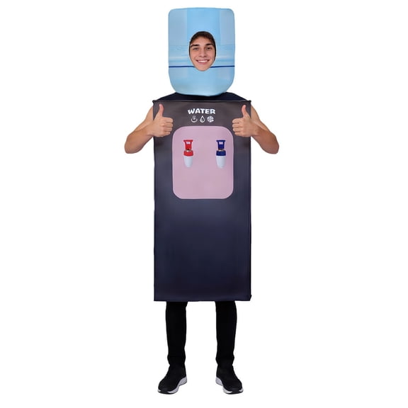 FASHOFT Adult Water Dispenser Halloween Costumes Funny Sponge Cosplay Outfit Party Stage Performance Novelty Dress Up Halloween Costume A