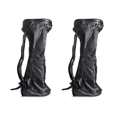 2Pack Self-Balancing Scooter Carrying Backpack Bag for 6.5 7 and 8 Two-Wheel Hover Board Bag Storage Case Black