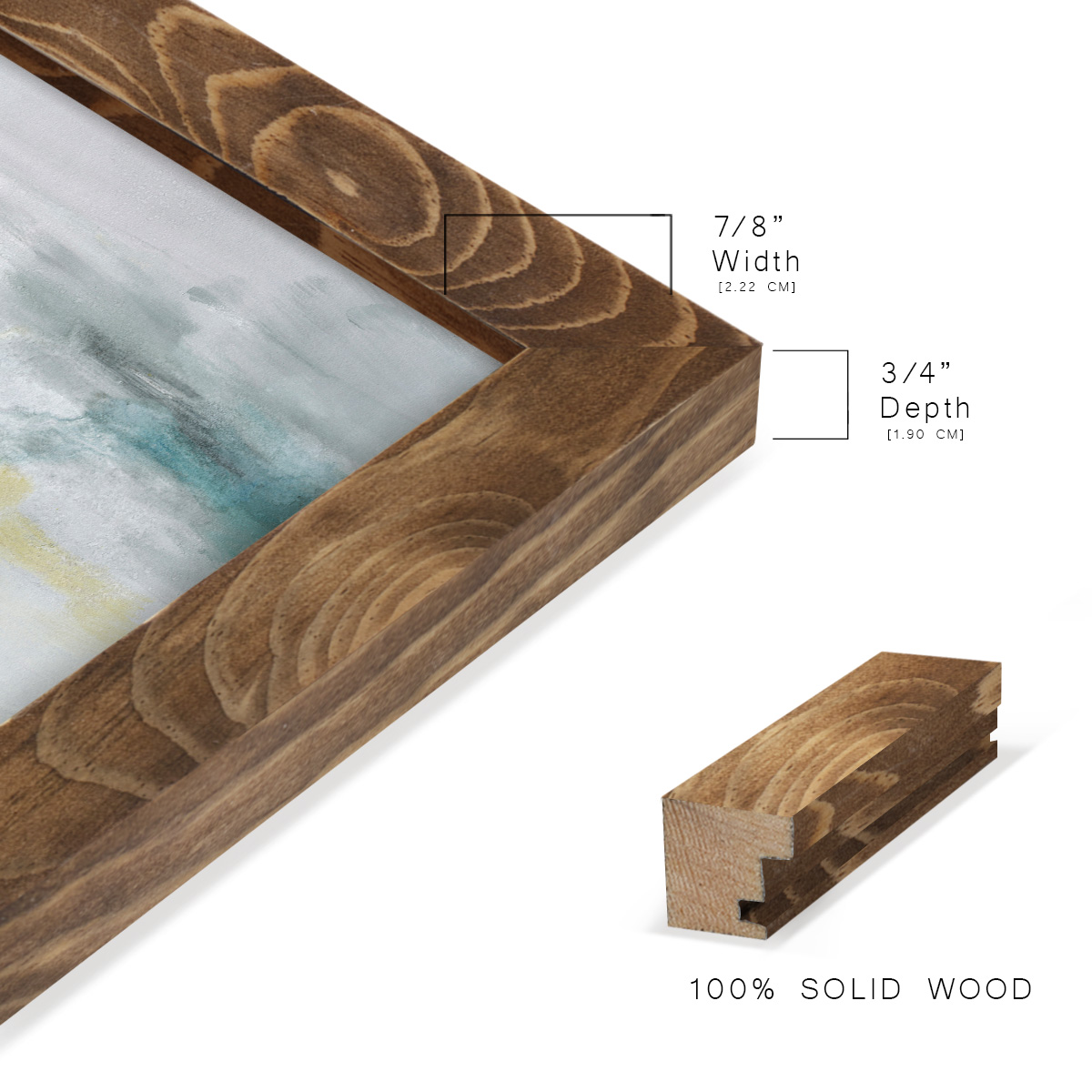 Rising I - Framed Print w/glass - Walnut
