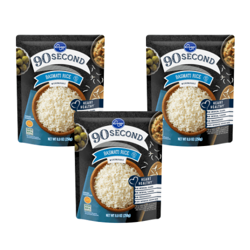 Kroger 90 Second Basmati Rice, 3 pcs